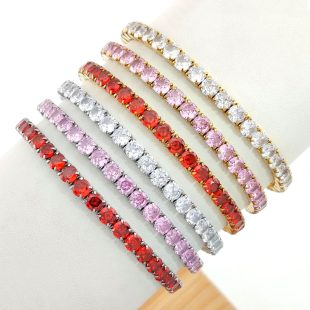 Titanium steel Roman zircon bracelet for women, light luxury niche bracelet, high-end new style