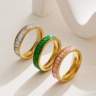Stainless steel ring with ins style, light luxury, high-end feel, no fading, niche design, starry sky, titanium steel zircon ring